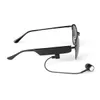 Óculos Bluetooth Fone de ouvido Smart 5.0 Stereo Estéreo Estéreo HiFi Single Fone de Ouvido Esportes Sunglasses - Preto