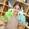 kawaii Chameleon peluche Children's Plush Toys stuffed animals Lizard Ragdoll baby room toys juguetes ni?os hogar decoracin 210728