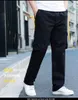 Spring Mężczyźni Cargo Spodnie Plus Rozmiar 6XL Safari Style Kieszenie Bawełniane Cool Out Drzwi Elastyczność Luźna Duża Armia Green Men's