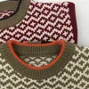 Red long-sleeved pullover sweater literary boys and girls winter round neck striped children cloth 210515