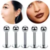 Labret, Jewelry10Pcs 18G Palla Labbro Anello Naso Ear Bar Stud Acciaio inossidabile Penetranti Gioielli per il corpo Consegna di goccia all'ingrosso 2021 Vm7Ch