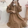 Autumn Spring Lolita Dress Tea Party Japan Style Kawaii Girl Navy Collar Daily Gothic 210520