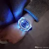 Lichtgevend diamanten horloge modetrend Heren Dameshorloges minnaar kleur LED gelei Silicone Genève Transparant student polshorloge paar man vrouw cadeau