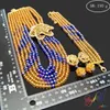 Kolczyki Naszyjnik Handmade Bead Jewelry Set w Najnowsze projekty Nigerii Afryki Koraliki