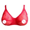 Reggiseni Reggiseno sexy da donna Seno finto in silicone Crossdressing Travestiti Reggiseno protesico tascabile Biancheria intima confortevole2522