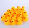 Party Favor Fashion Bath Water Duck Toy Baby Small DuckToy Mini Yellow Rubber Ducks Children Swimming Beach Gifts SN2500