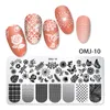 12*6cm stainless Nail Art Templates Stamping Plate Design Flower Animal Glass stamper for manicure tool accessories NAP001