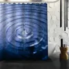 シャワーカーテンカスタムウォーターナチュラルカーテンバスルーム用12フック高品質ポリエステルファブリックバス3Dプリンティング
