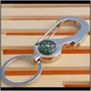 Клавные асесории Drop Delivery 2021 U Compass Bottle Opener Mens Fashion 3D Милый металлический подвесной подвесной кольцо клавиши KeyChain Keyfob 211 Q2 TSUCB