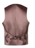 Gilets pour hommes 2021 Brown Laine Herringbone Groom Vest Formel Groom's Wear Costume pour gilet de mariage Plus Size295P