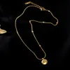 Łańcuchy stali nierdzewne naturalny świeżo perłowy szczęśliwy naszyjnik moda choker urok wisiorka wislarz