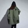 [Xitao] Europe Ankomst Höst Casual Kvinnor Polka Dot Print Stand Collar Coat Kvinna Full Sleeve Loose Jacket LJT3848 211029