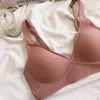 نصف السائل الدعم الناعم bralette تجمع سلس والحليب الجانب الملابس الداخلية غير الأسلاك الملابس الداخلية النسائية الراحة البرازيلي 210623