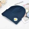New candy color Korean knitted hat fashion couple little Daisy wool hat warm hat in autumn and winter