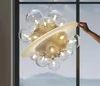 Salon scandinave bulle lampes suspendues net café rouge lumière moderne salle à manger de luxe chambre de rêve