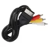 Substituição 1.8m 6FT AV Áudio Video Cabo Composite 3 RCA fio de fio cabo Conversor adaptador para xbox original clássico