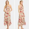 Jastie Heatwave Printed Maxi Dress Kvinnor Crisscross Straps Square Neck Ärmlös Sommar Klänningar Boho Casual Beach Sundress 210419