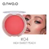 O.TWO.O Bouncy Blush Matte Makeup Leichtes Gesichtsrouge Natural Rouge Cheek Peach Contouring für Kosmetika