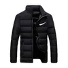 2022 new winter jacket men's fashion stand-up collar parker zipper padded G220301