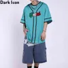 Towel Embroidery Baseball Shirt Mesh Jersey Men's Shirts 210603