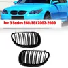 Car Front Kidney Grilles Racing grill for BMW E60 E61 5 Series M5 520I 535I 550I 2004-2010 Dual line Double Slat Auto Styling