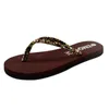 Slippers Mulheres Meninas Flip Flops Sapatos 2021 Moda de verão Floral esponja bolos de lixo resistente a chinelos sandálias Eva Flat