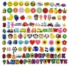 1000 stilar mer dekorativa tecknade tecken pvc gummi frukt blomma skor charms tillbehör clog jibz passform armband croc knappar sko dekorationer gåva