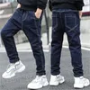 Calças crianças calças moda meninos jeans crianças rasgadas leggings primavera denim roupas bebê casual jean infantil 4 a 14 anos 251 z25329985