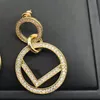 Designer gioielli orecchini a cerchio moda lusso lettera F classico per le donne moda orecchino diamante clip-on vite borchie D218263HL