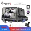 Podofo Car DVR 3 s 4.0 pouces double objectif avec caméra de recul enregistreur vidéo enregistreur automatique Dvrs Dash Cam