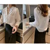 Fashion Plus Size Women Tops Blouse Blusas Casual Long Sleeve Blouse Loose Solid Shirts Notched Office Lady Clothes 8875 210527