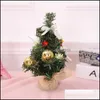 Christmas Festive Supplies Home & Gardenchristmas Decorations Mini Tree Decor Desk Table Festival Party Ornament Xmas 20Cm Ornaments Gifts D