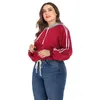 Felpe con cappuccio da donna Felpe autunno Casa con cappuccio autunno donne sovradimensionate per camicia di sudore manica lunga sciolta famale oversize felpa signore