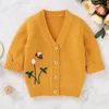 Outono inverno meninos meninos meninas bordar jaqueta infantil crianças menino menino menina manga longa cardigan casaco roupas 210429