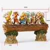 Creative Bonito Resina Anão Handmade Sete Árvores Gnome Decore para o Jardim Home Office Pai Day Presente CLH @ 8 210804