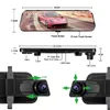 E-ace carro dvr 10 polegadas tela de toque gravador de vídeo auto registrar espelho espelho suporte retrovisor câmera noite visão pain