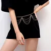 Pins, Brooches European And American Jewelry Simple Multi-Layer Wavy Body Chain Women's Cool Tassled Elegant Versatile Belt