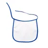 10 sztuk 24.5 * 24 cm Sublimacja Puste śliniaki dla niemowląt DIY Transfer termiczny Burp Cloths Wodoodporny BIB Frenulum