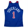 Rod Strickland 스티치 농구 저지 S-6XL 1996-97 97-98 메시 나무 고전 레트로 유니폼 남성 여성 청소년 1