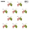 Canada jamaïque amitié épinglette drapeau badge broche broches insignes 10 pièces par Lot