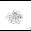 Résultats Composants Jewelry500Pcs Cuivre 4Mm / 5Mm Open Jump Split Rings Or / Noir / Sier / Bronze Plaqué Couleur Connecteurs Pour Bijoux Dyi Makin