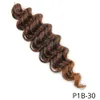 Lans Curly Crochet Braid Rainbow Braiding22039039合成ヘアエクステンション海洋波かぎ針編み編組編組LS036704056