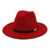 2021 quatro estações chapéus fedora para mulheres moda plana aba larga lã feltro jazz chapéus para homens limão verde goth topo vintage casamento hat1995