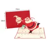 Greeting Cards 3D Up With Envelope Cut Post Card For Birthday Christmas Valentine' Day Party Wedding Decoration #02