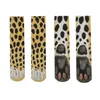 Mode Dames Crew Socks Animal Paw Unisex 3D Gedrukt nieuwigheid voor volwassen mannen kinderen