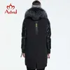 Astrid Winter Arrivl Women Down Jcket Z Futro Collr Fshion Style Hood Długi Zima Łóżeczko AR-3022 211013