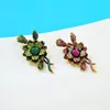 Szpilki, Broszki Cindy Xiang Pełny Kwiat Rhinestone Dla Kobiet Vintage Moda Pin 2 Kolory Dostępne Retro Biżuteria Przyjazd 2021