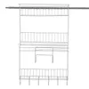 Wall Shelf Hanging Storage Rack Storage Organizer Shelf Free Carbon Steel Storage Shelves Rack for Kitchen Bathroom