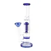 Glass Bong Smoking Water Pipe Hookah 10 inch Shisha Bongs Pipes Tree Percolator Diffused Filter Beaker Bubbler W/ ICE Catcher Hookahs