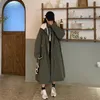 Parka da donna in piumino di cotone ispessito, moda oversize, chiusura in vita ampia, lavorazione in lana di agnello, lunghezza media e lunga al ginocchio Guin22